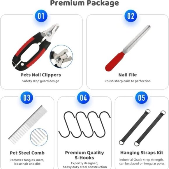 Dog Grooming Kit for Medium Dogs - Hammock, Ear & Eye Wipes, and MORE - Picture 5 of 7